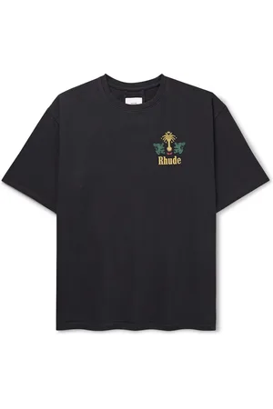 Rhude Tobacco Logo-Print Cotton-Jersey T-Shirt