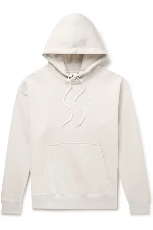 Nike Solo Swoosh Logo-Embroidered Cotton-Blend Jersey Hoodie