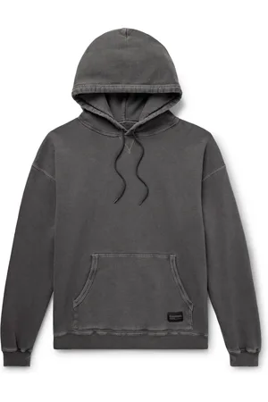 NEIGHBORHOOD Pigment-Dyed Logo-Appliquéd Cotton-Jersey Hoodie