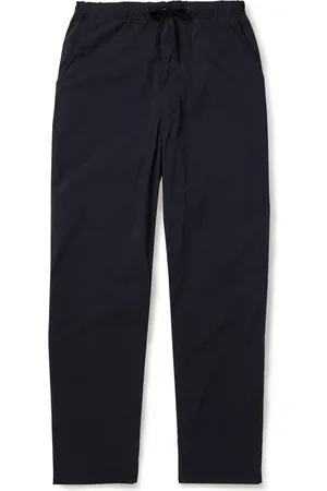 ORSLOW New Yorker Straight-Leg Cotton-Blend Drawstring Trousers