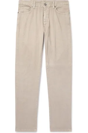 Ermenegildo Zegna Roccia Slim-Fit Straight-Leg Linen-Blend Trousers