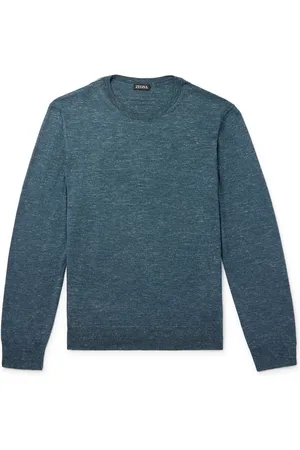Ermenegildo Zegna Mulberry Silk, Cashmere and Linen-Blend Sweater