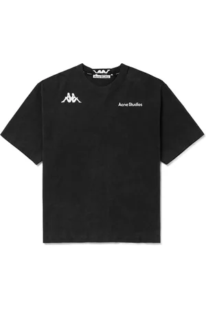 Acne Studios Kappa Webbing-Trimmed Logo-Embroidered Cotton-Jersey T-Shirt