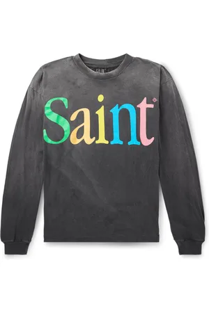 SAINT MXXXXXX Logo-Print Cotton-Jersey T-Shirt