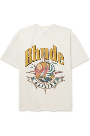 Rhude Port De Logo-Print Cotton-Jersey T-Shirt