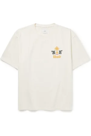 Rhude Tobacco Logo-Print Cotton-Jersey T-Shirt