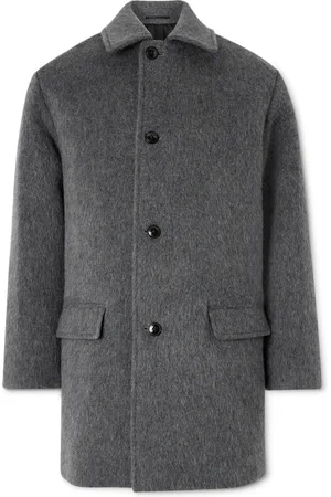 Kaptain Sunshine Hunter Brushed Wool, Mohair and Camel-Blend Coat