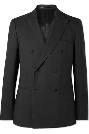 Mr P. Double-Breasted Linen Tuxedo Jacket