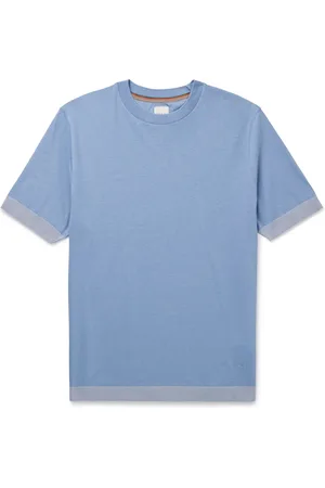 Paul Smith Two-Tone Lyocell and Organic Cotton-Blend Jersey T-Shirt