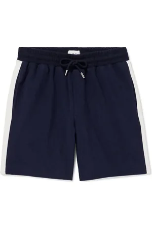 Mr P. Striped Cotton-Jersey Drawstring Shorts