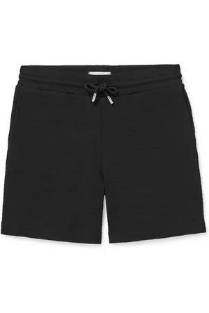 Mr P. Straight-Leg Ribbed Organic Cotton-Jersey Drawstring Shorts