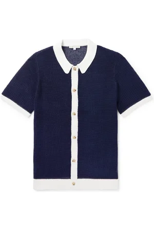 ONIA Two-Tone Linen Shirt