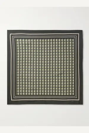 Mr P. Printed Cotton and Silk-Blend Bandana