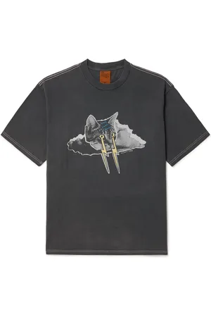 Nudie Jeans Koffee Karma Kat Printed Cotton-Jersey T-Shirt