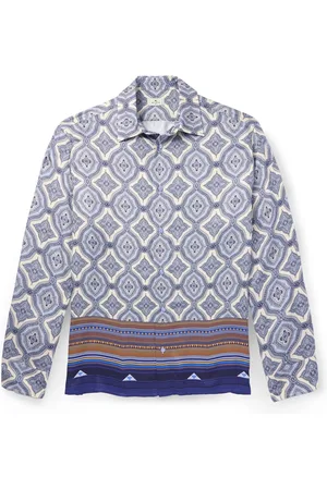 Etro Paisley-Print Satin Shirt