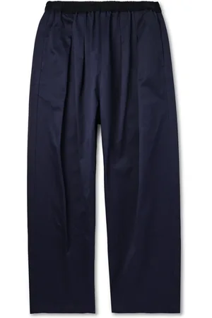Maison Margiela Skate Wide-Leg Pleated Cotton-Twill Trousers
