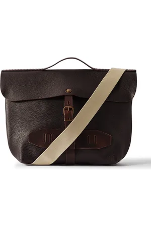 BLEU DE CHAUFFE Lazard Full-Grain Leather Messenger Bag
