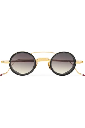 JACQUES MARIE MAGE Ringo 2 Round-Frame Gold-Tone and Acetate Sunglasses