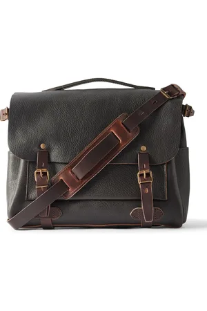 BLEU DE CHAUFFE Eclair Full-Grain Leather Messenger Bag