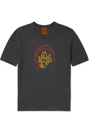 Nudie Jeans Ricky Bad News Printed Cotton-Jersey T-Shirt
