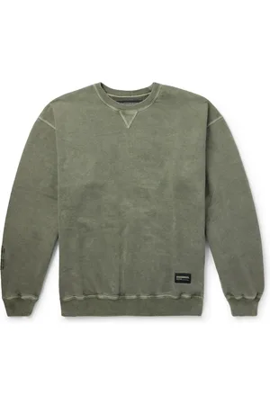 NEIGHBORHOOD Logo-Embroidered Appliquéd Cotton-Jersey Sweatshirt