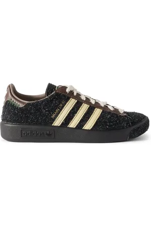 adidas Brain Dead Forest Hills Leather-Trimmed Textured-Suede Sneakers