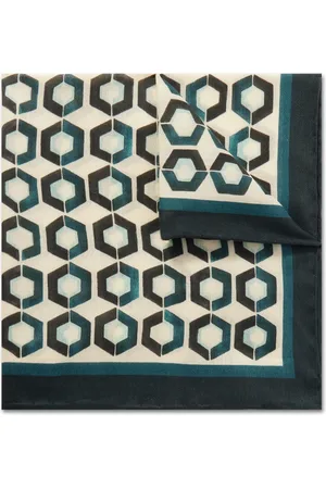 Mr P. Printed Cotton and Silk-Blend Pocket Square