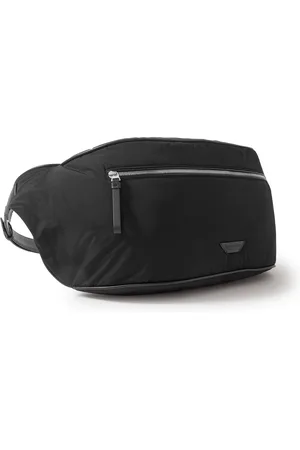 Bottega Veneta Large Leather-Trimmed Paper Nylon Belt Bag
