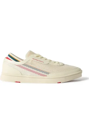 Orlebar Brown Larson Striped Mesh and Canvas Sneakers