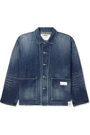 NEIGHBORHOOD Logo-Appliquéd Denim Overshirt