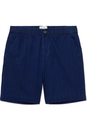 OLIVER SPENCER Osborne Straight-Leg Herringbone Cotton Shorts