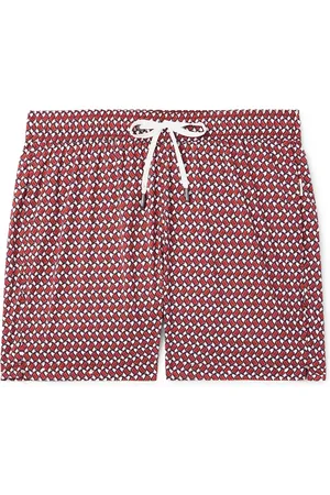 ONIA Slim-Fit Mid-Length Printed Swim Shorts
