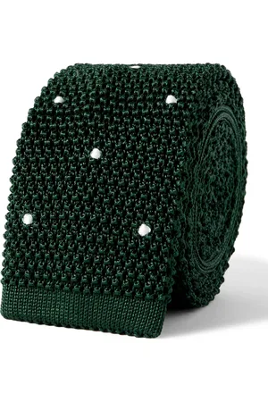 Sid Mashburn 5.5cm Polka-Dot Knitted Silk Tie