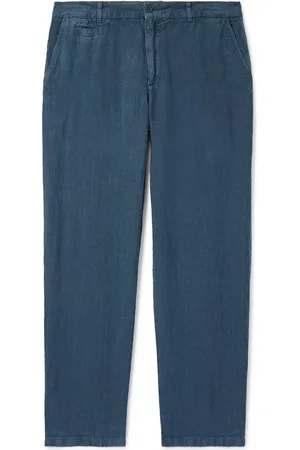 Portuguese Flannel Straight-Leg Linen Trousers