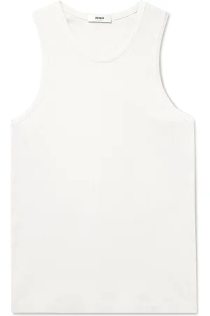 AGOLDE Viggo Ribbed Stretch Organic Cotton and TENCEL™ Lyocell-Blend Tank Top