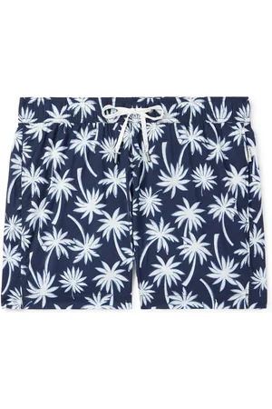 ONIA Charles Slim-Fit Straight-Leg Mid-Length Printed Swim Shorts