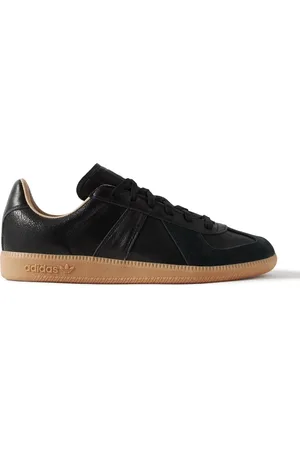 adidas BW Army Lux Suede-Trimmed Cracked-Leather Sneakers