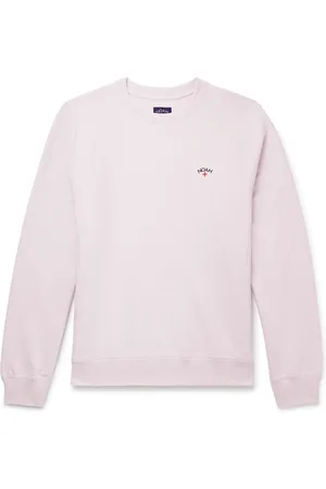 Noah NYC Logo-Embroidered Cotton-Jersey Sweatshirt