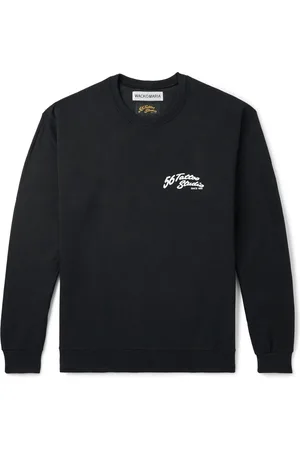 Wacko Maria 56 Tattoo Studio Printed Cotton-Jersey Sweatshirt