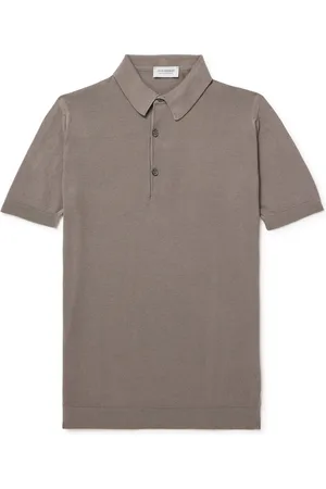 JOHN SMEDLEY Roth Slim-Fit Sea Island Cotton-Piqué Polo Shirt