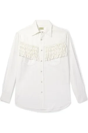 KAPITAL Husky Fringed Denim Western Shirt