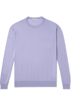 JOHN SMEDLEY Darley Merino Wool and Sea Island Cotton-Blend Gauze Sweater