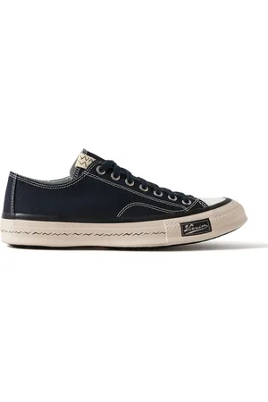 VISVIM Skagway Lo Leather-Trimmed Canvas Sneakers