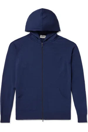 JOHN SMEDLEY Carty Merino Wool Zip-Up Hoodie