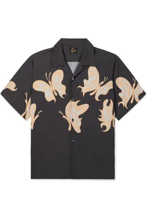 Pins & Needles Kae Tanaka Convertible-Collar Printed Woven Shirt