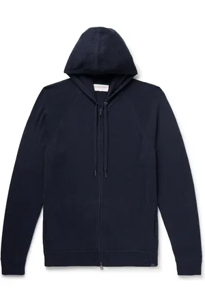 DEREK ROSE Finley Cashmere Zip-Up Hoodie