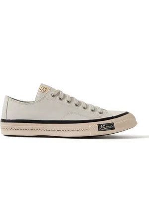 VISVIM Skagway Lo Leather-Trimmed Canvas Sneakers