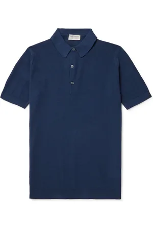 JOHN SMEDLEY Roth Slim-Fit Sea Island Cotton-Piqué Polo Shirt