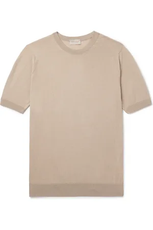 JOHN SMEDLEY Coulter Slim-Fit Organic Cotton and Cashmere-Blend T-Shirt