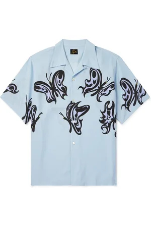 Pins & Needles Kae Tanaka Convertible-Collar Printed Woven Shirt